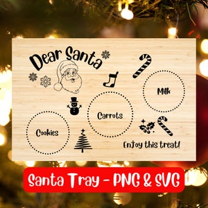 Santa Cookie Tray Image