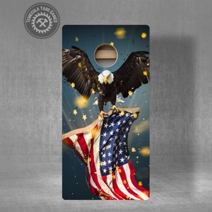 Custom Cornhole Boards - American Eagle Flag