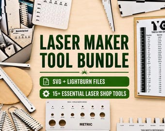 Laser Maker Tool Kit – SVG + LightBurn Files for Precision Setup