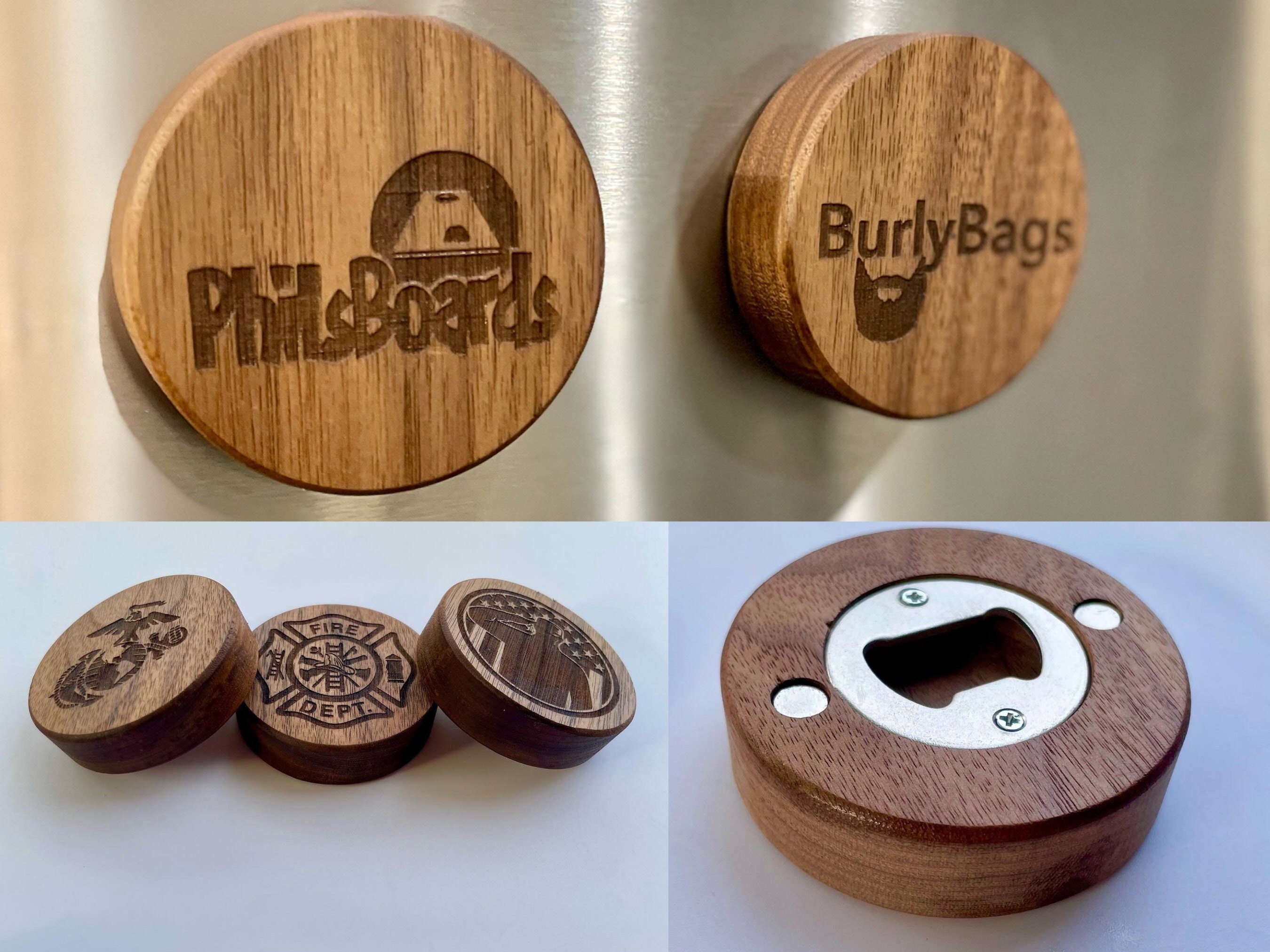 Wood Bottle Opener With Etsy