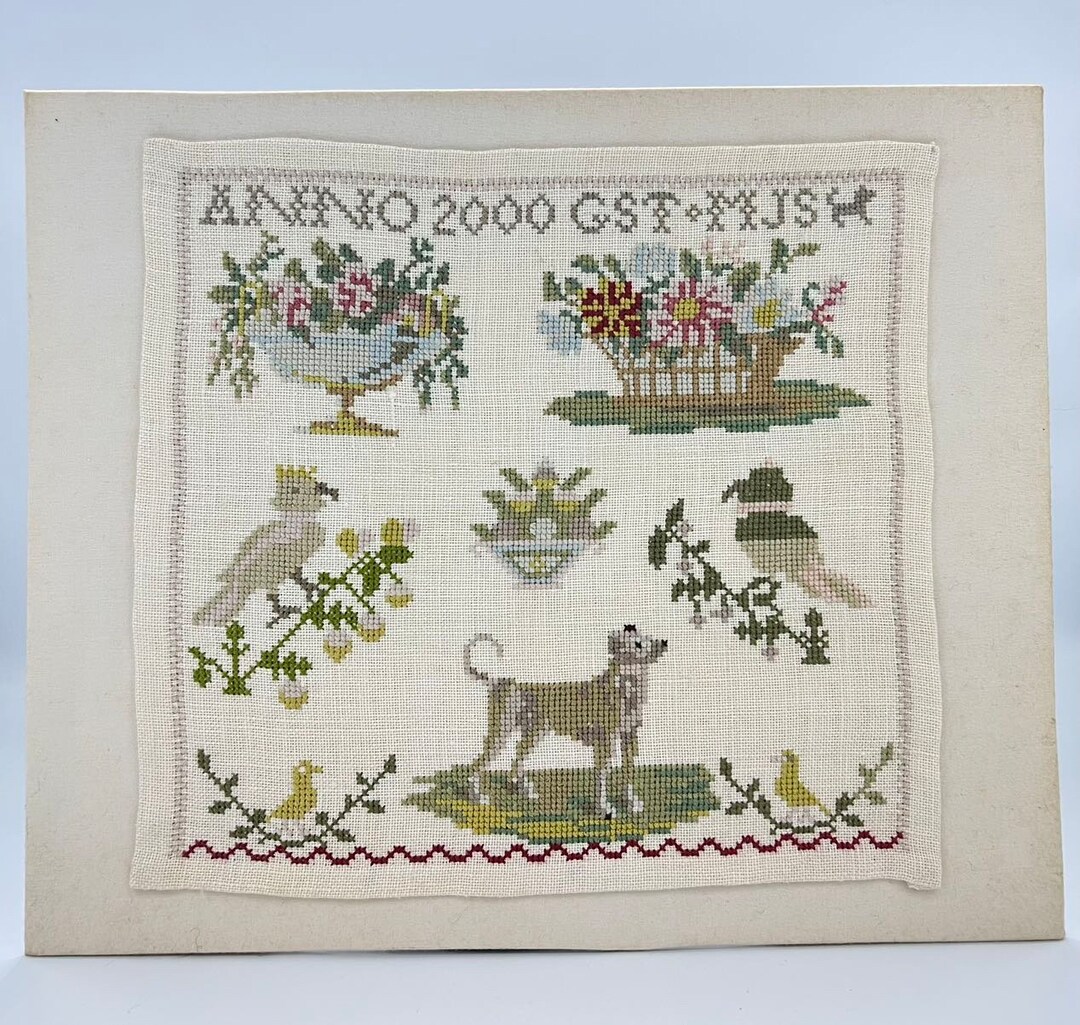 Beautiful Sample, Original Handmade / Embroidered by Hand in 2000. - Etsy