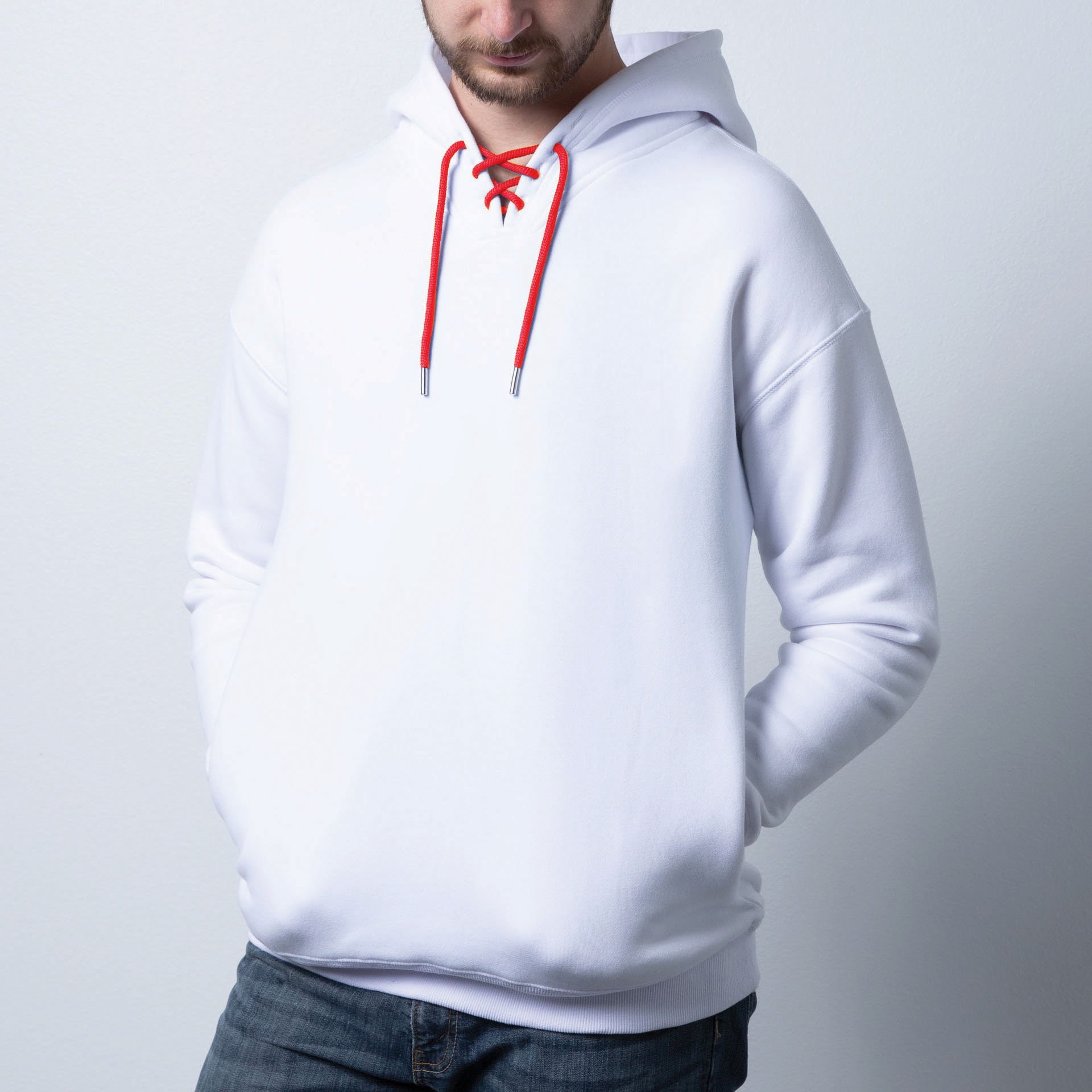 Cheap white shop hooded sweatshirt