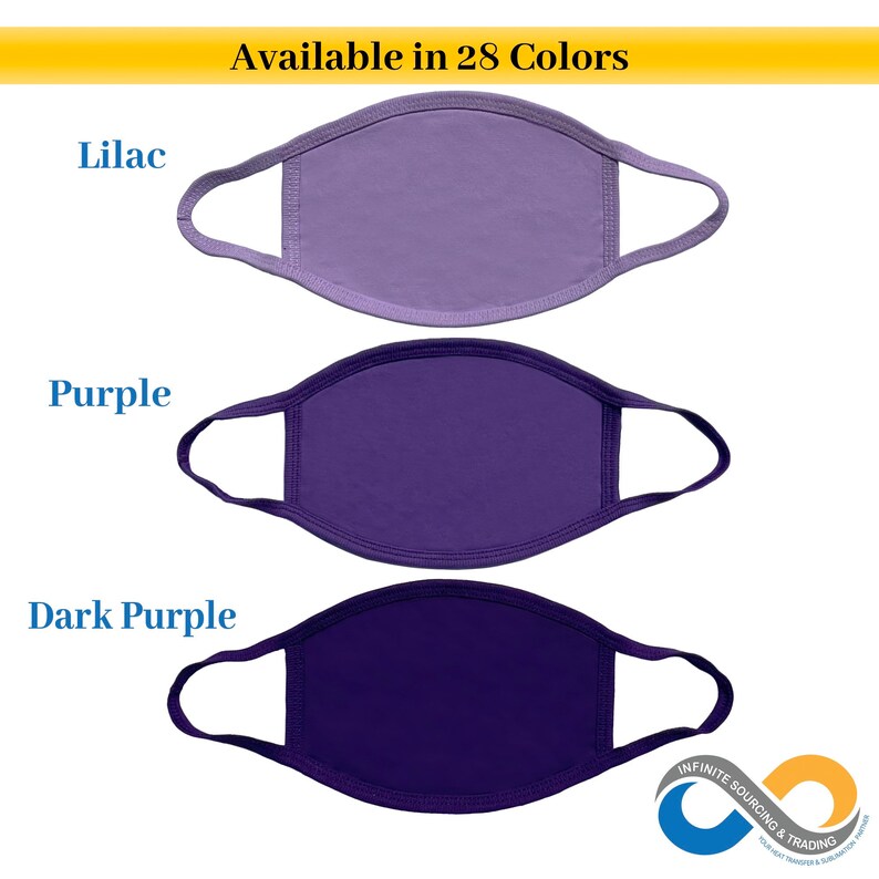 Wholesale Blank Face Mask 100 Cotton Face Mask Solid Colors Etsy