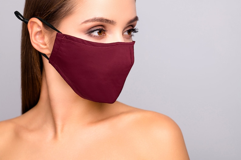 Maroon face mask