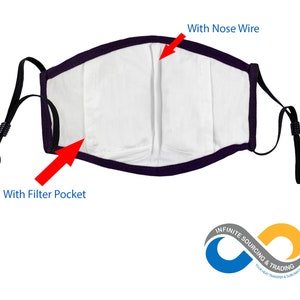 Face mask with filter pocket
