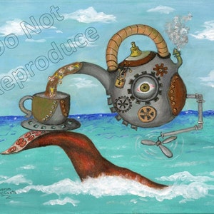 Steampunk Tea Time Print