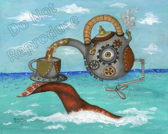 Steampunk Tea Time Print