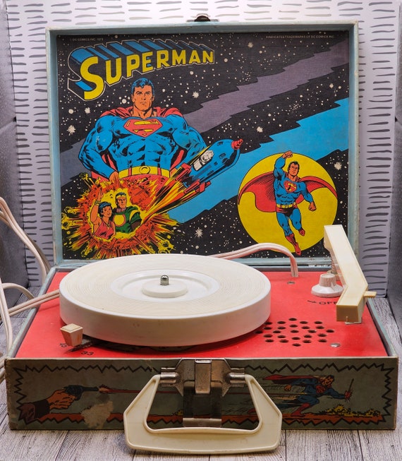 ☆70s スーパーマン DCコミック record Player BOX