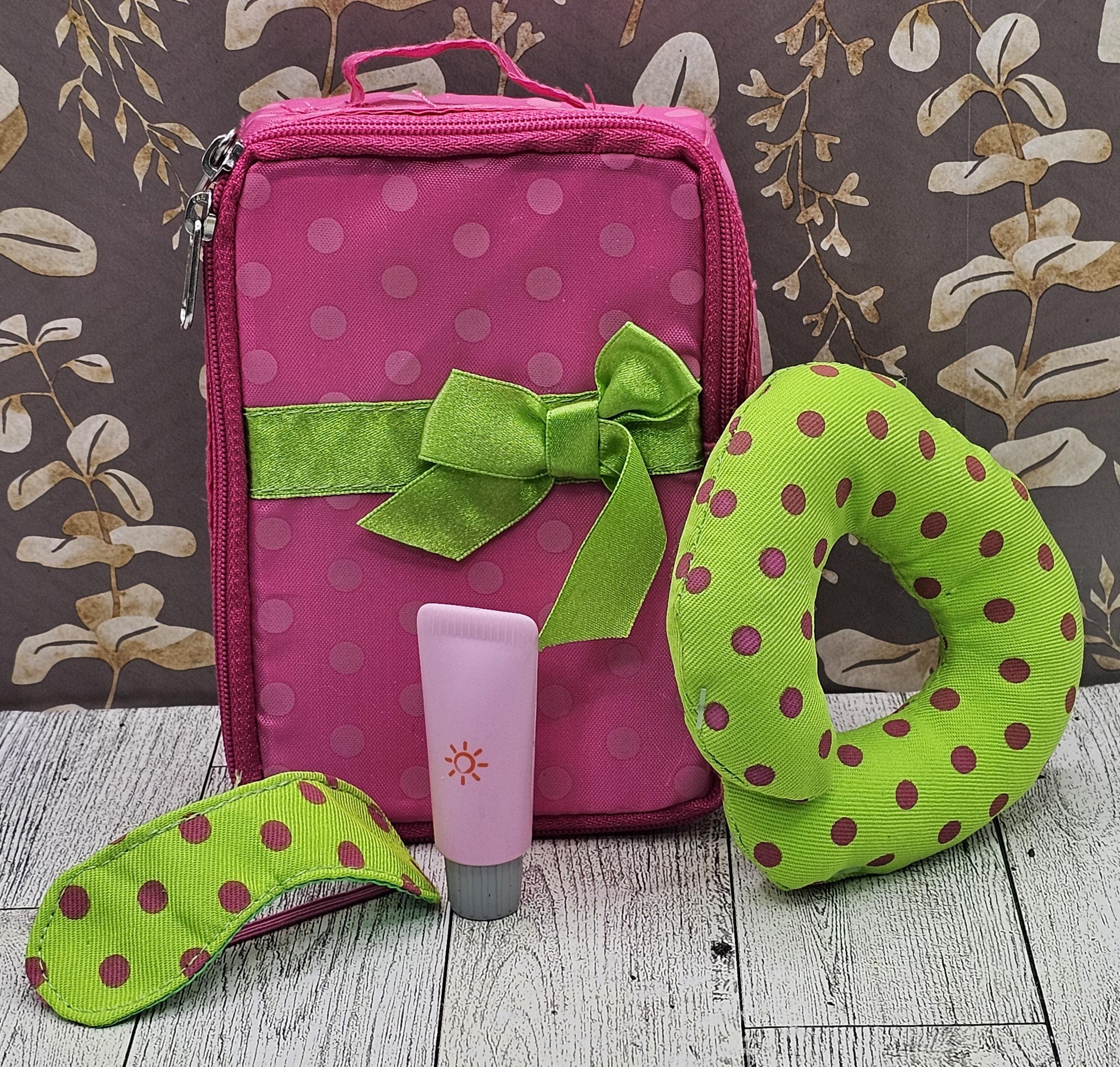 Battat Pink Polka Dots & Bow Travel Bag With Accessories Included - Neck Pillow Sleep Mask Sunscreen - for 18" Dolls - Travel Toys Doll Lot - Etsy Battat Pink Polka Dots & Bow Travel Bag With Accessories Included - Neck Pillow Sleep Mask Sunscreen - for 18" Dolls - Travel Toys Doll Lot - Etsy