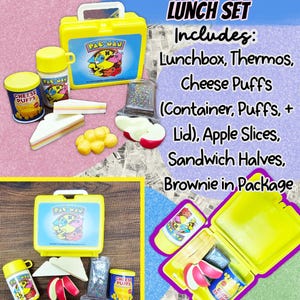 American Girl Courtney Moore Doll - 1980s Era - Clothes & Accessories - Care Bears Boom Box Mix Tape Halloween Pac-Man Lunch Box bild 14