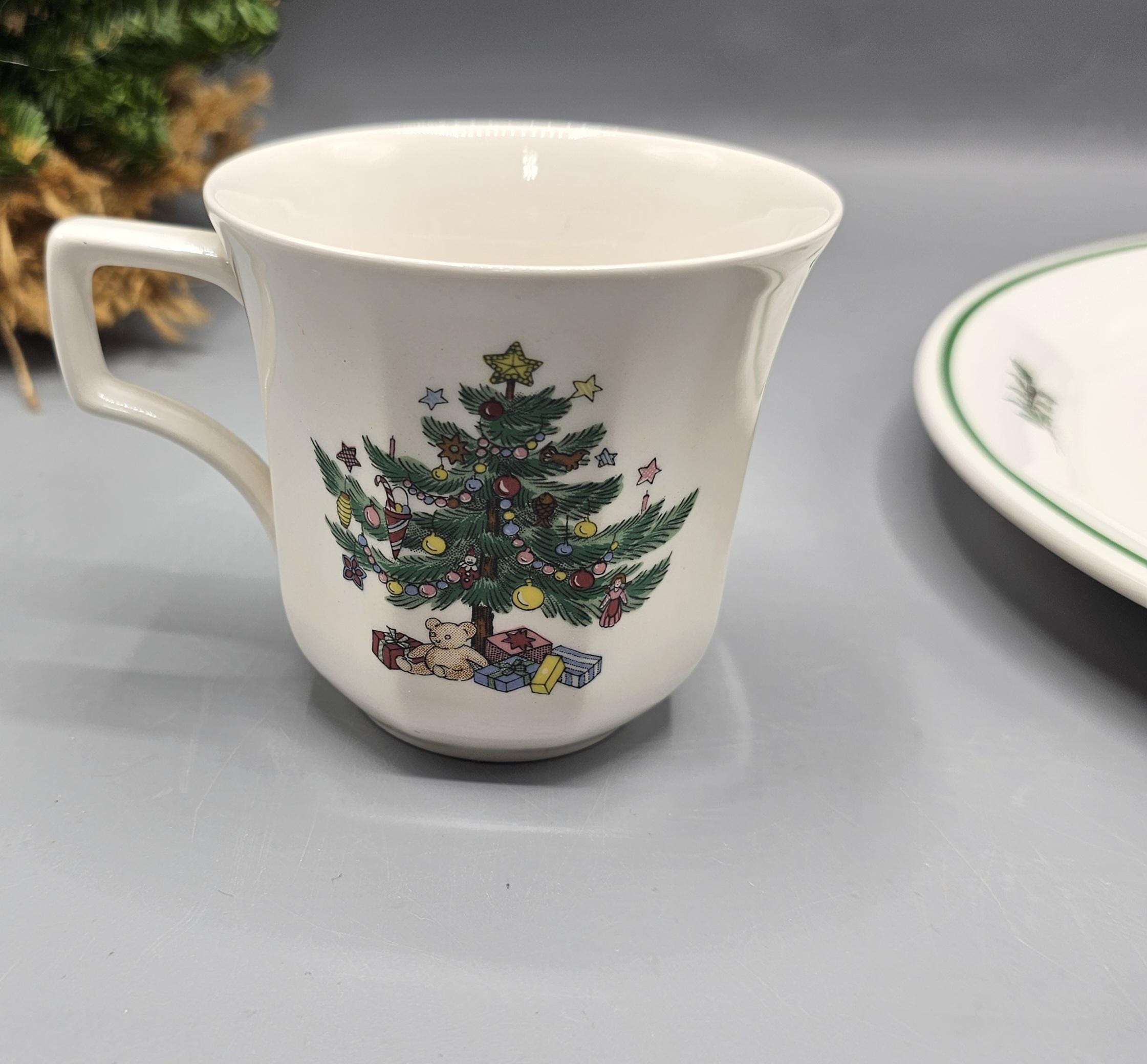 Vintage Nikko Christmastime Snack Set - Cup & Plate - Made in