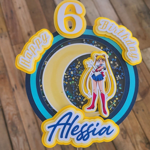 Sailor Moon Cake Etsy Sailor Moon Cake Etsy
