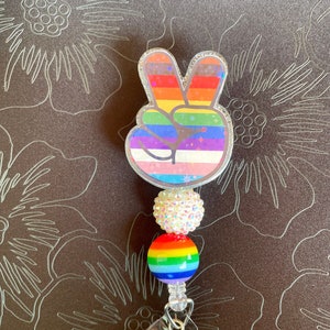 Rainbow Badge Reel, Equality Badge Reel,  Gay Pride Badge Reel, Glitter Badge Reel, Pride Badge Reel, Gay Pride Art, Pride Week Gift