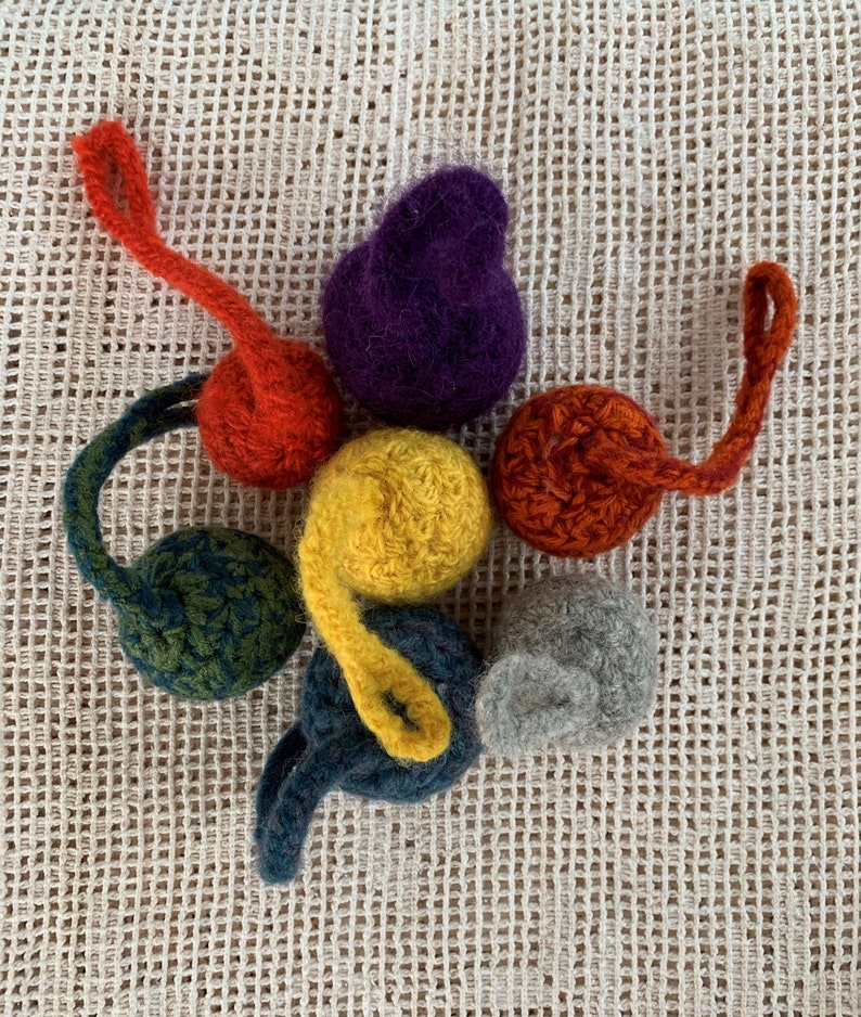 ornaments, felt, felted dangles, dangles image 1