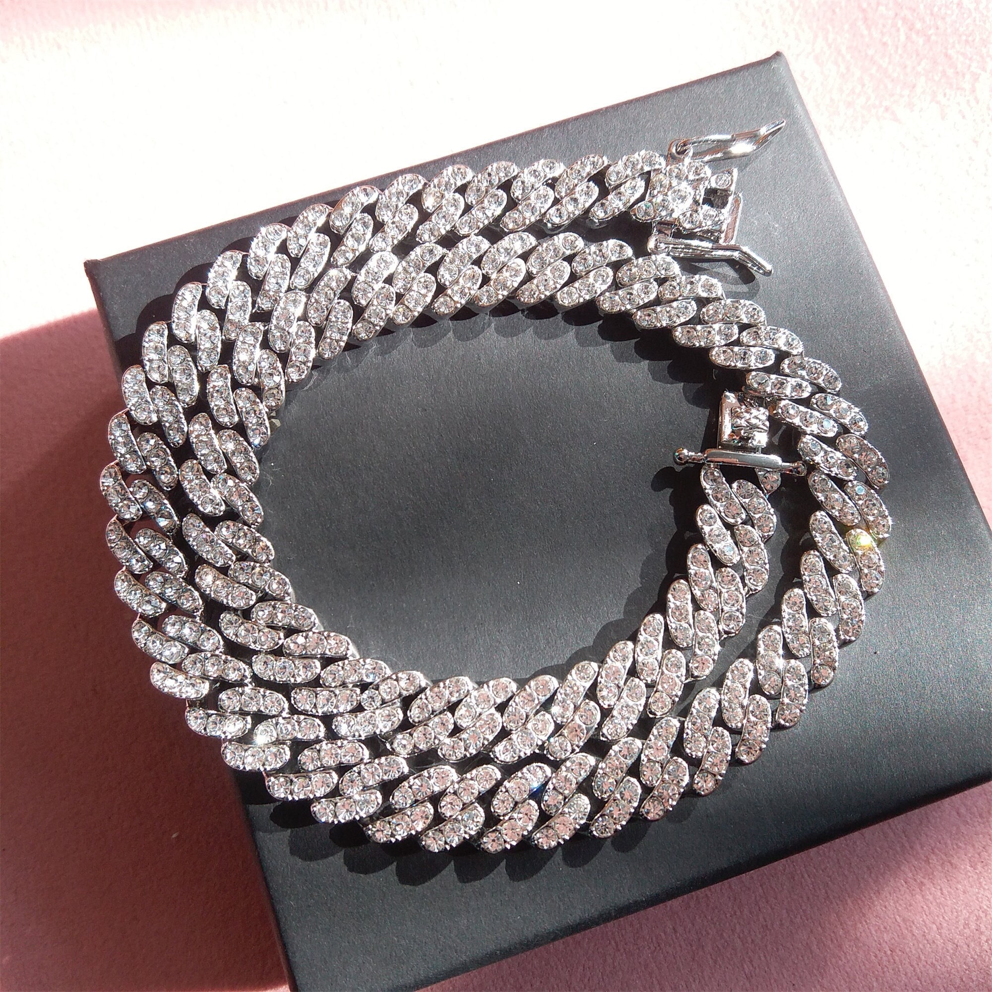 ICE Jewellery Bracciale Mezza Catena Con Diamante – Cordino Colorato E Catena Dorata