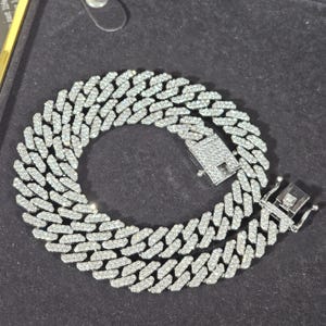Iced Out Custom Number & Name Pendants with 12mm Cuban Chain,Birthday Necklace,Personalized Jewelry image 8
