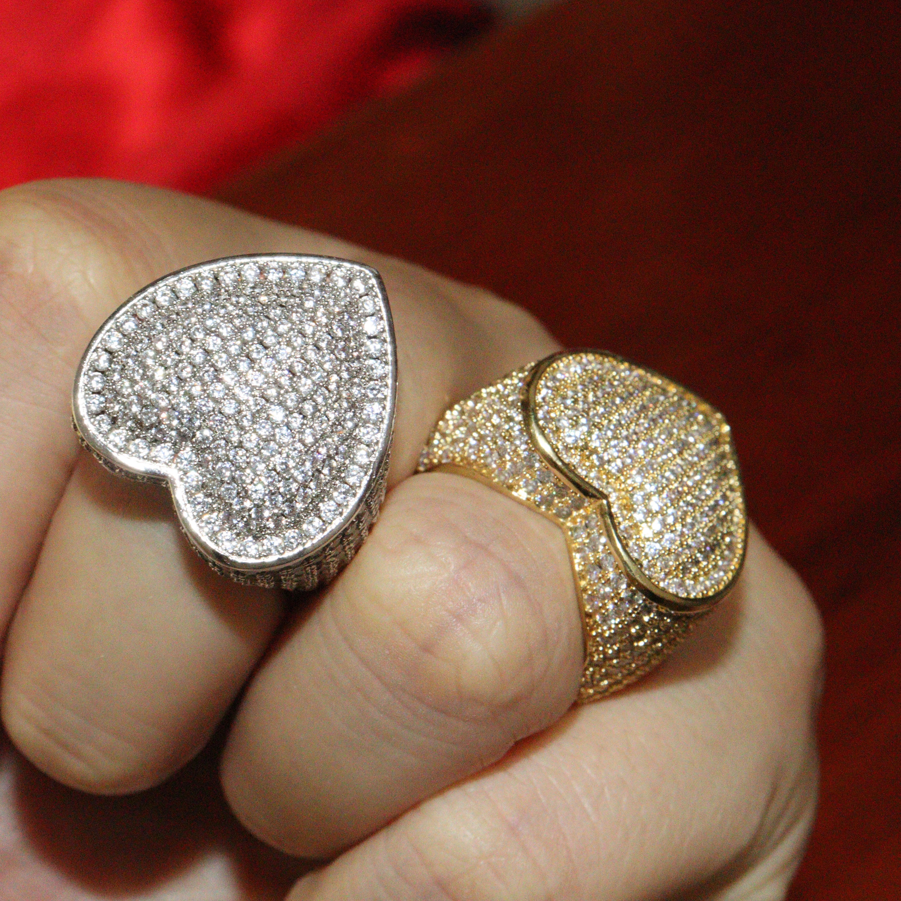 Big Heart Pinky Ring - Etsy