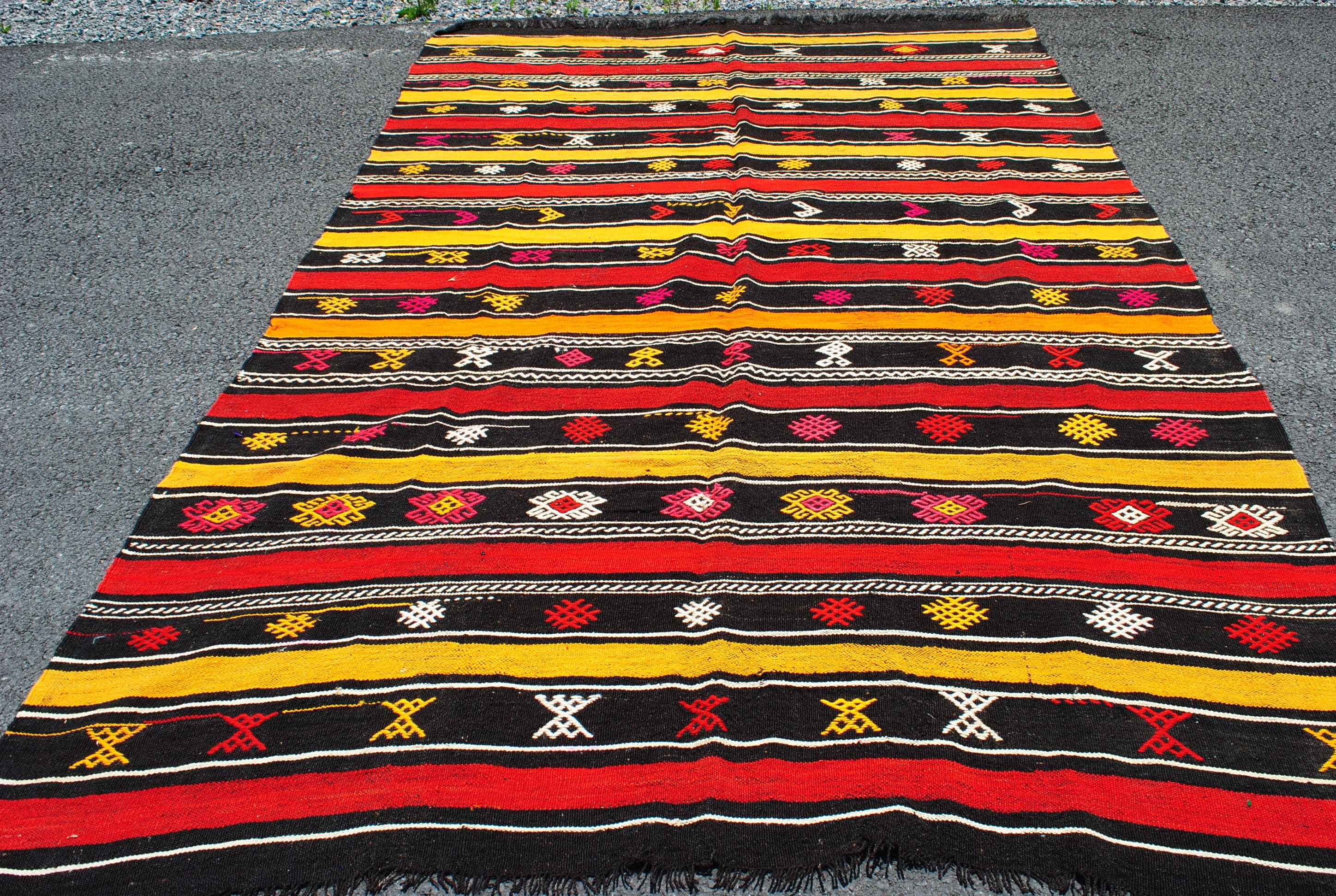 BIG DISCOUNT 7x10 feet Rainbow Turkish rug Carpet Wool rug Etsy