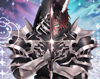 Custom FFXIV Anime Art Commission Final Fantasy XIV: Digital Fanart (Final Fantasy, FFXIV, anime commission)