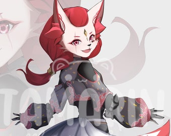 Anime Furry Art Commission: Custom Digital Illustration (NSFW Options)