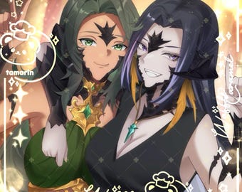 Custom Anime Art Commission: Final Fantasy, FFXIV, OC (Digital Download)