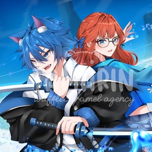 ANIME MÁS VENDIDO Arte por encargo / artista profesional / arte de anime personalizado (oc, d&d, furry, final fantasy xiv, anime por encargo, ff xiv, armadura)
