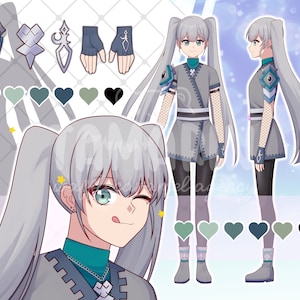 ANIME Commission | Anime character design | Character sheet (oc, d&d, art commission, couple, genshin, final fantasy xiv, anime commission )