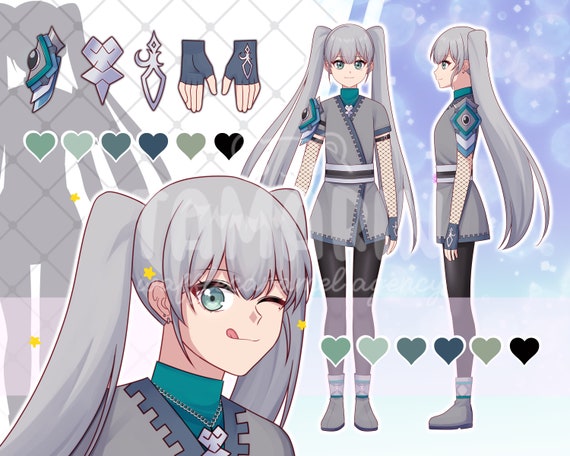 ANIME Commission | Anime character design | Character sheet (oc, d&d, art commission, couple, genshin, final fantasy xiv, anime commission )