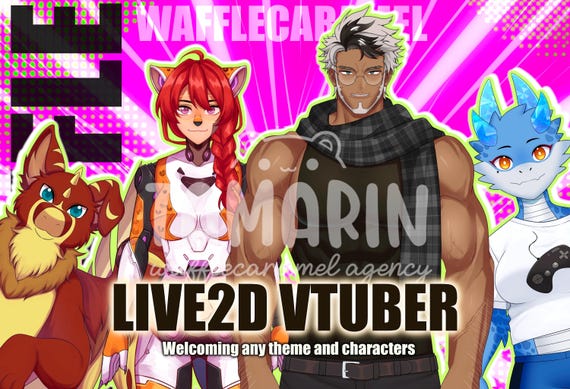 FLASH SALE!! custom LIVE2D VTuber commission | commercial use | live 2d model | premade vtuber model | rigging | character design