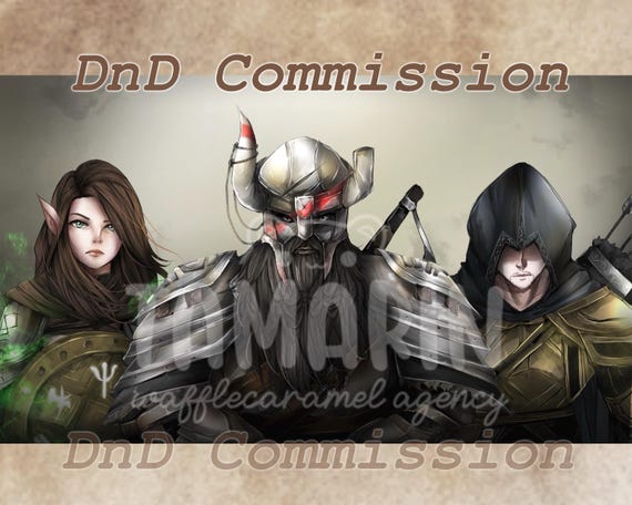 DND ANIME Commission art | pro artist |custom anime art (oc, d&d, furry, final fantasy xiv, anime commission, ff xiv, armor)