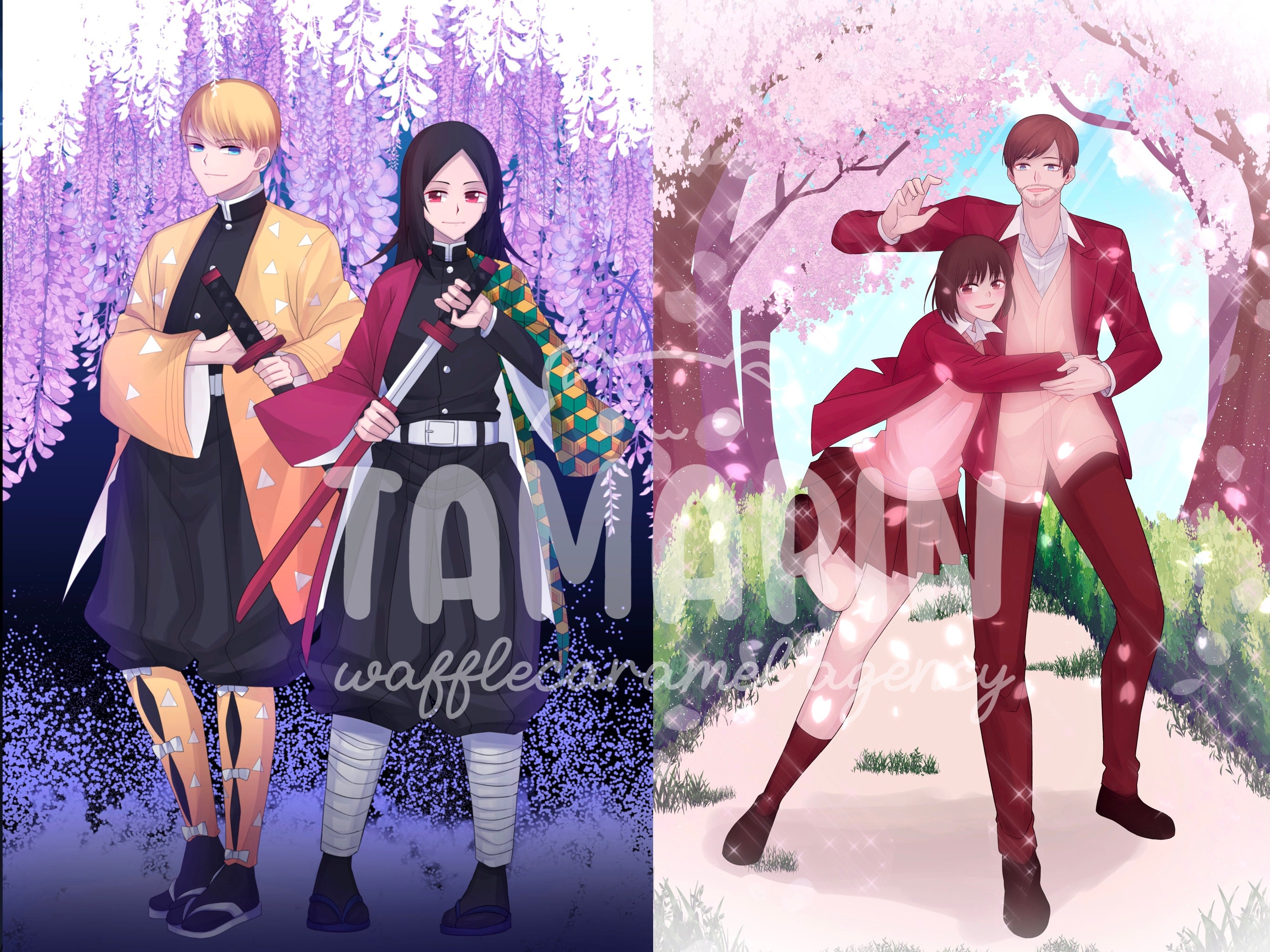 OC, D&D, fanart, FFXIV, Game, sfw,nsfw Custom Anime character commission digital art