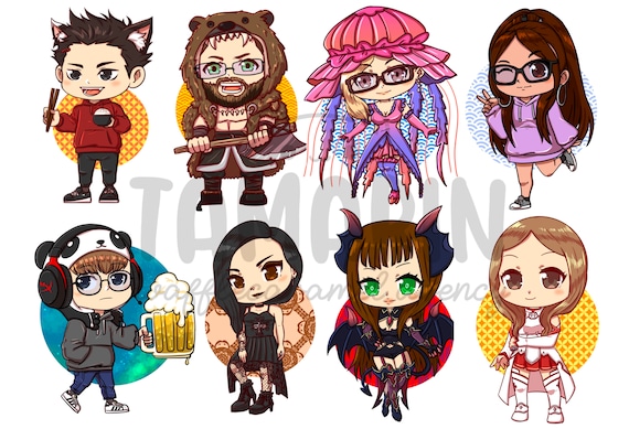 ANIME BIRTHDAY GIFT | anime art commission | Custom Chibi Commission |anime commission |Anime Chibi |Chibi Couple | Pet | Personalized Gift