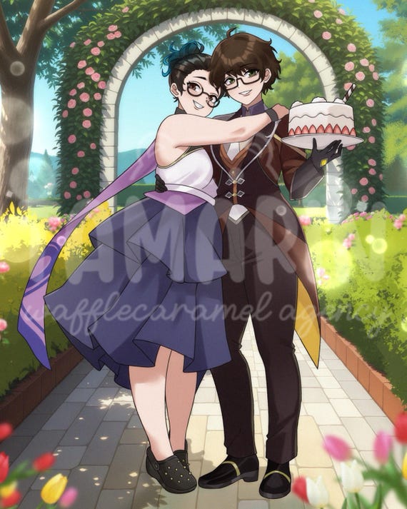 ANIME PFP art | custom art commission | anime commission | digital art ( oc, d&d, couple, genshin, ff xiv, anime art commission)