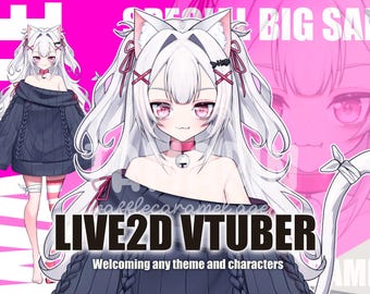 BEST SELLER CUSTOM Vtuber Live2D Model Design & Vtuber Rigging (Commercial Use) vtuber design commission live2d