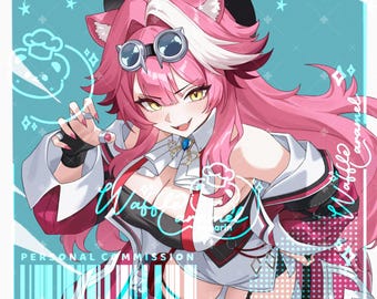 Anime Art Commission, Anime Commission Personalized Digital Portrait (OC, fanart, couple, ffxiv, armor, dnd, genshin,yumeship)