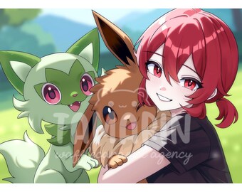 Anime Gifts Personalized Pokemon Gifts Custom Photo Pokemon, Anime Wedding, Anniversary Gift, Custom Anime for Couple, Valentine's Day Gift