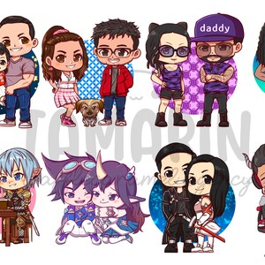 Custom CHIBI Couple | anime art commission | Custom Chibi Commission |anime commission |Anime Chibi |Chibi Couple | Pet | Personalized Gift