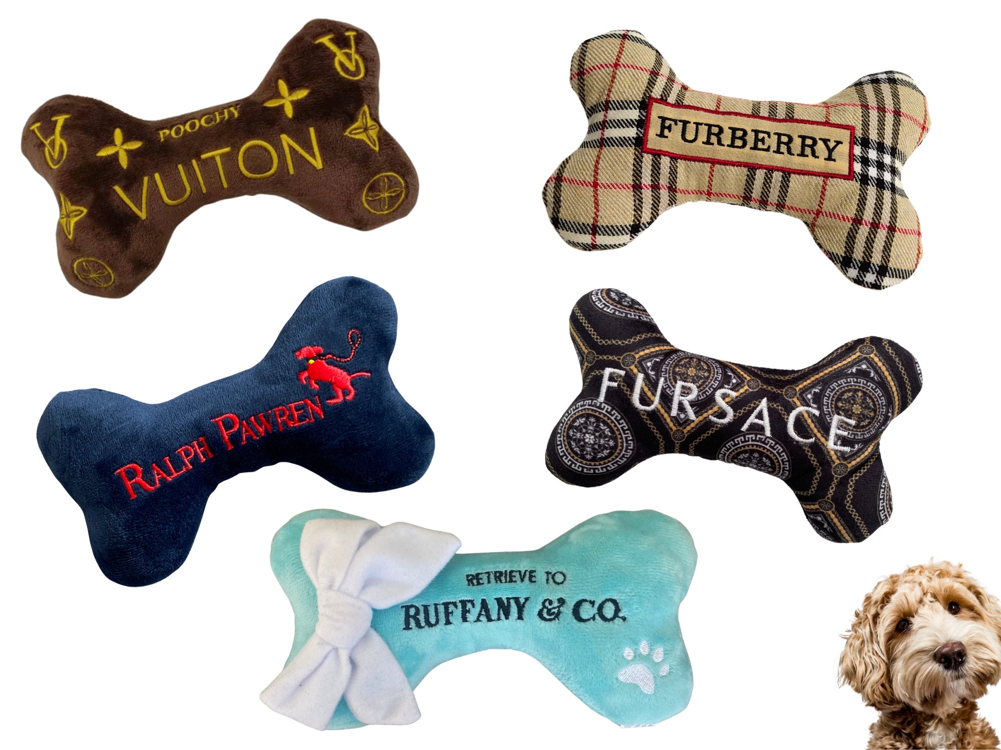 Designer Dog toy  Luxury Dog Toys Chewy Vuitton PUPPI TOY Unique