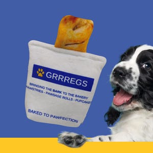 Funny Sausage Roll Dog Toy: Squeaky Crinkle Plush Puppy Gift