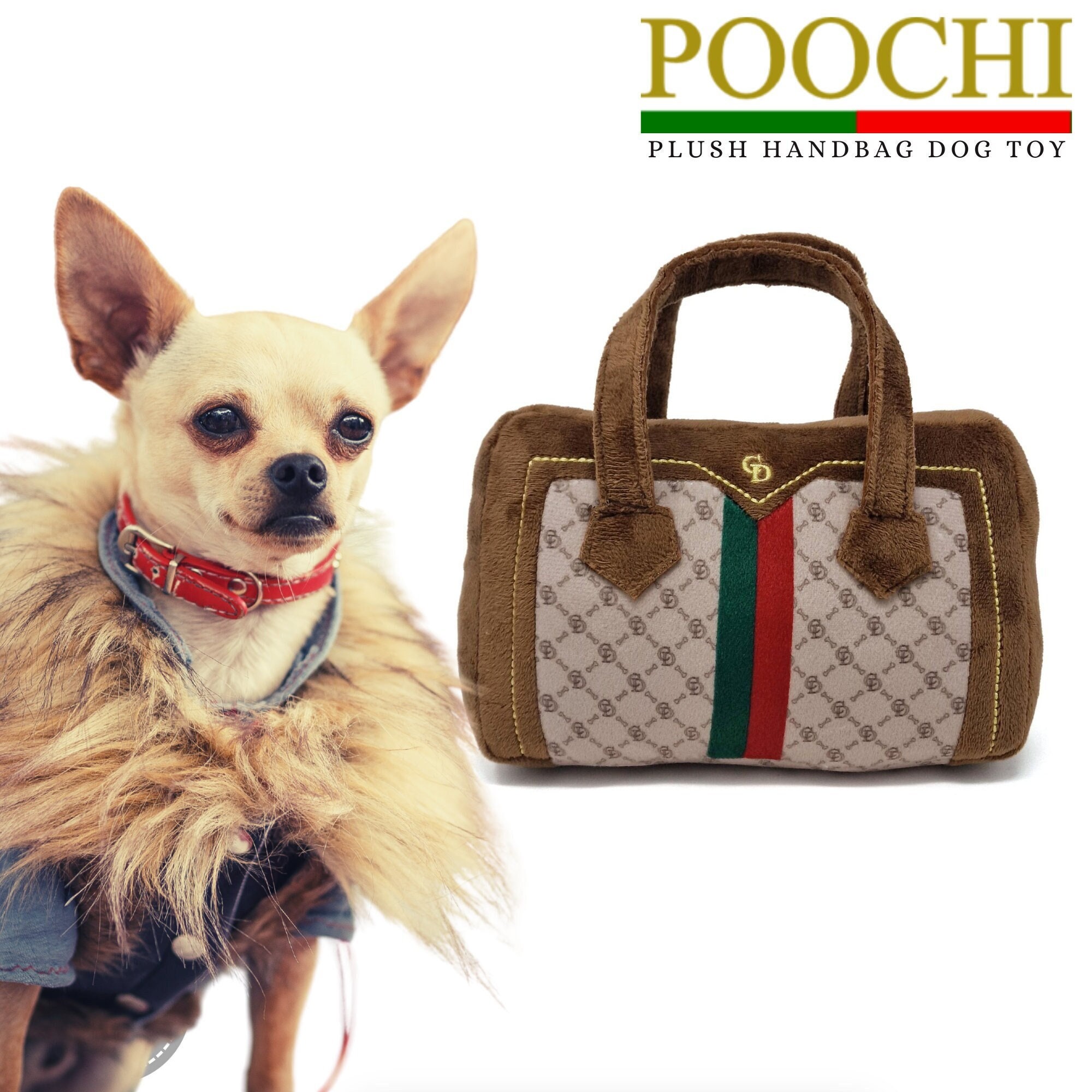 Poochy Vuiton Plush Handbag