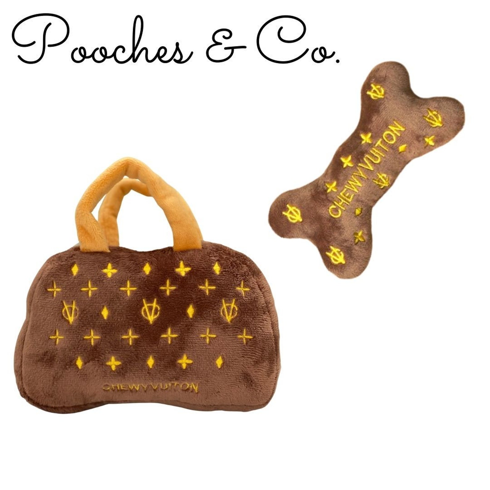 Chewy Vuitton Dog Toys Bundle Peluche Sac à main Dog Toy & Etsy