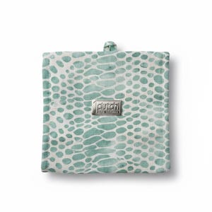 Pillfold XL Oversized Stylish Pill Organizer Pale green snakeskin