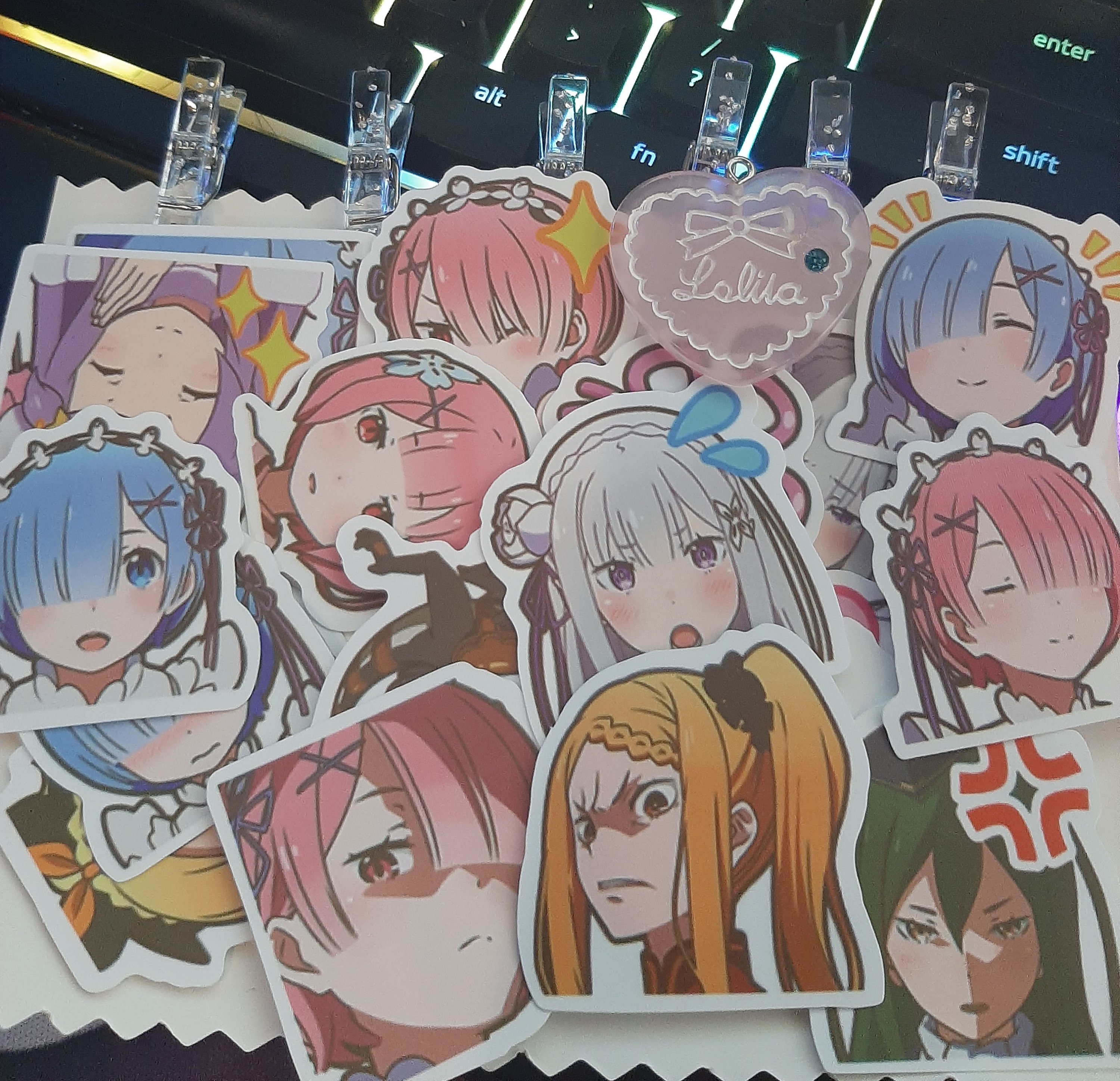 Anime Rem Ram Stickers 5 Pack Surprise | Etsy