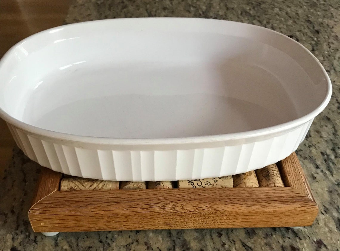 Wine cork trivet hot plate handmade from real wine corks. Etsy