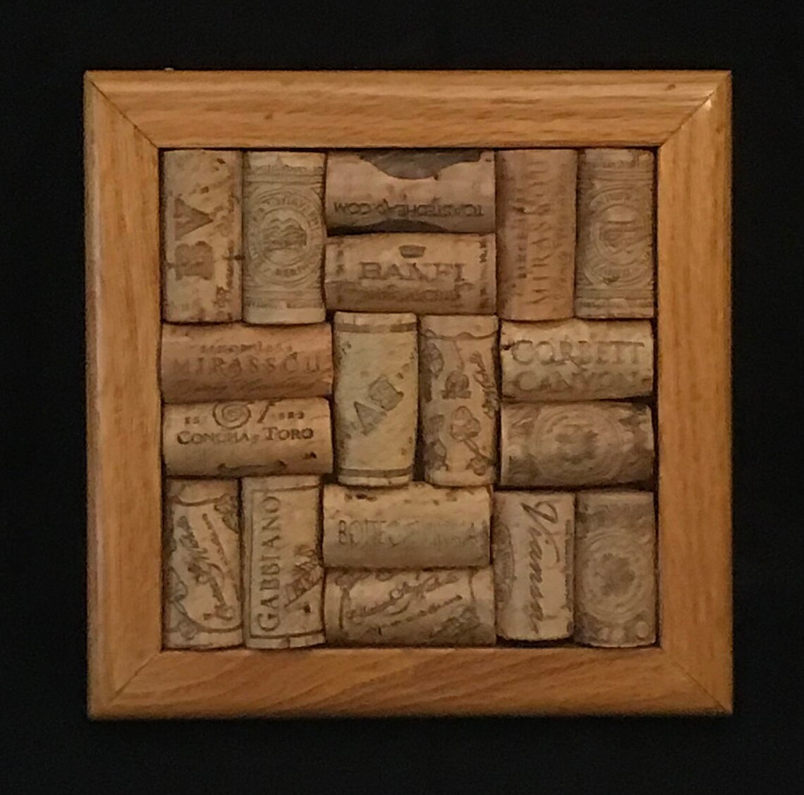 Wine cork trivet hot plate handmade from real wine corks. Etsy
