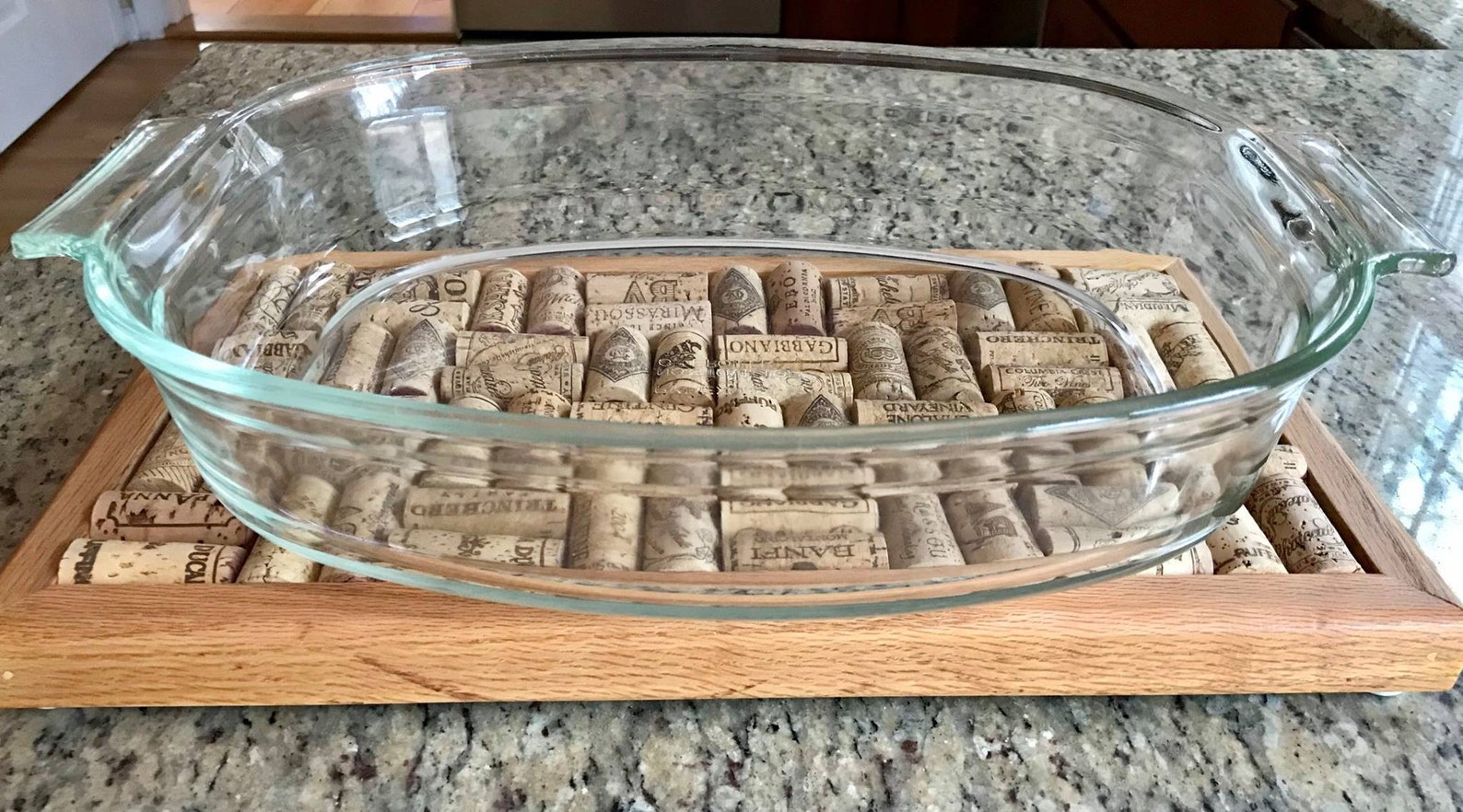 Wine cork trivet hot plate handmade from real wine corks. Etsy