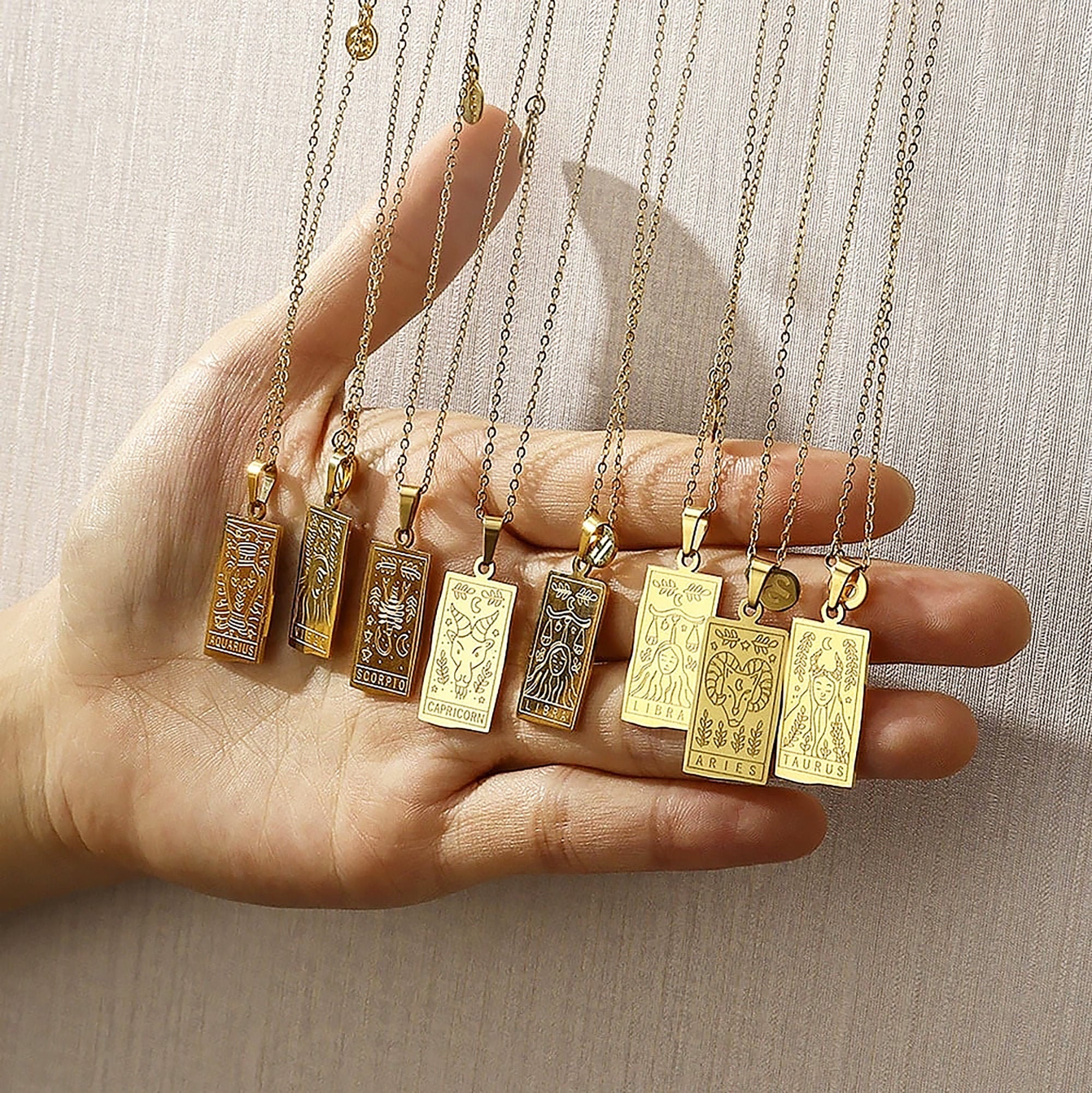 Zodiac Necklace for Cancer, Leo, Virgo, Libra, Scorpio, Sagittarius, …