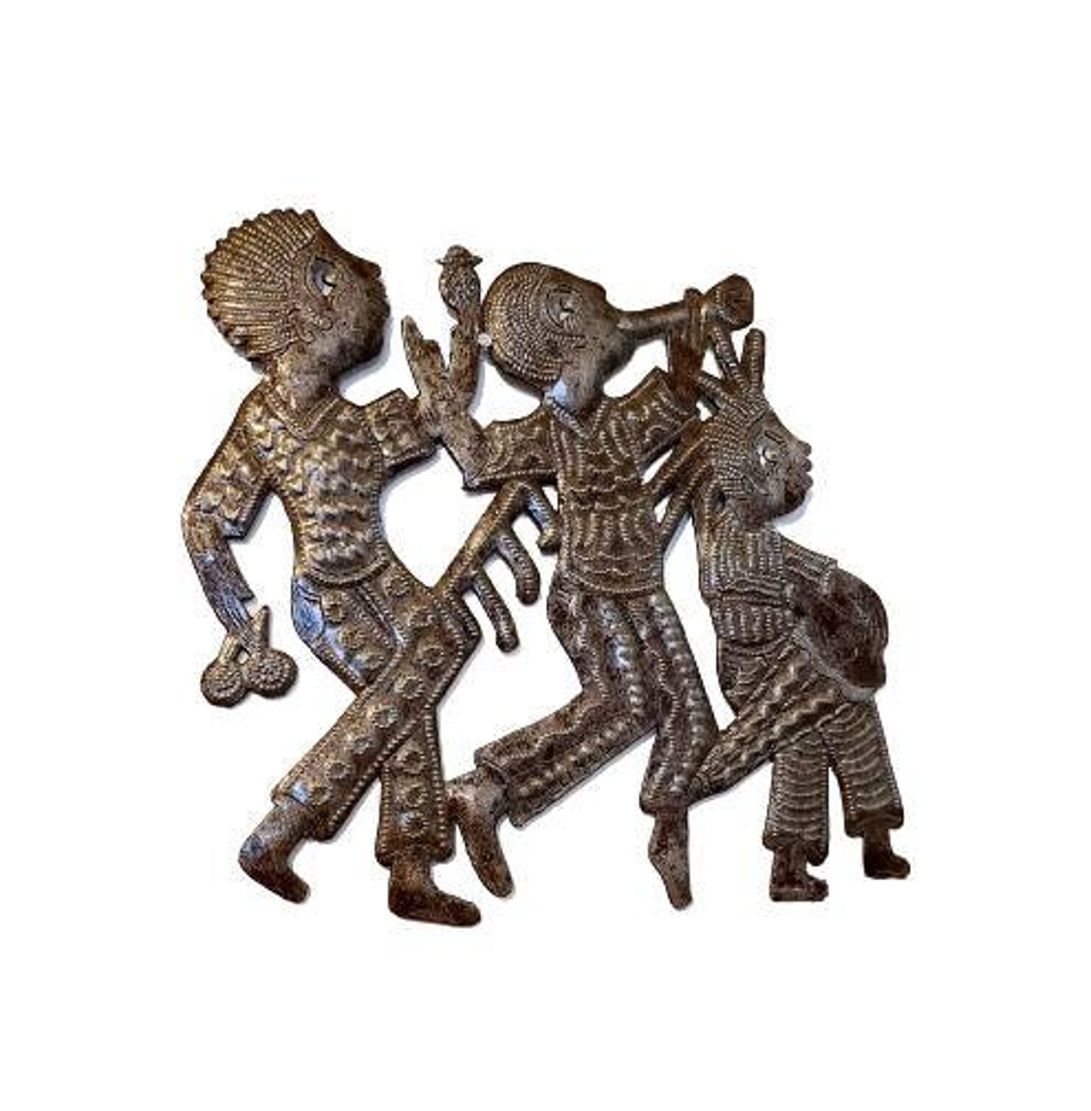 Haitian Steel Drum Art Family of Musicians Etsy