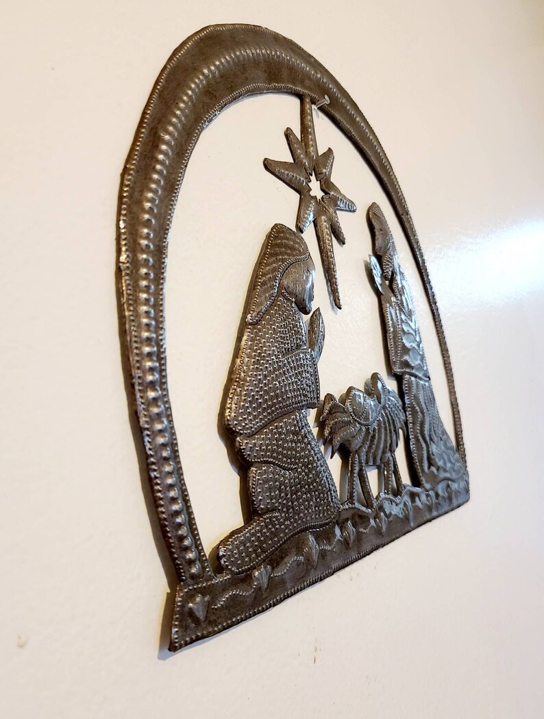 Haitian Steel Drum Art Nativity Scene Etsy