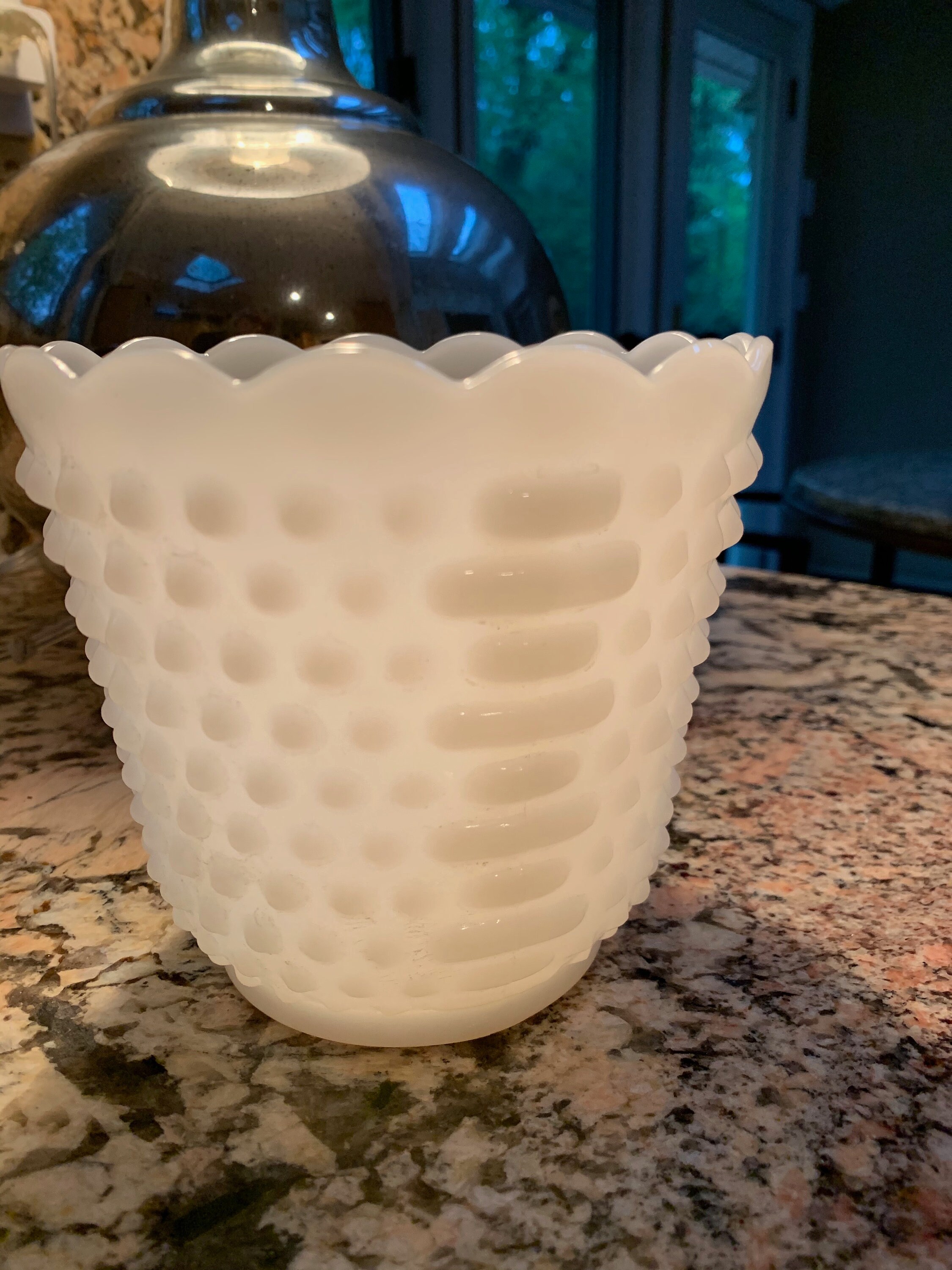 Oven Fireking Ware Hobnail/dash Milk Glass Bowl Etsy UK